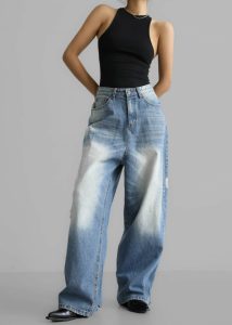 Bottoms Tanner Bleach Jeans - Worn Wash The Frankie Shop Women Blue - Image 5