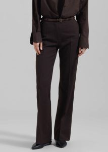 Bottoms The Frankie Shop Brown Lyra Flared Pants - Brown Women - Image 2