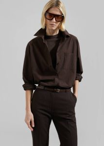 Bottoms The Frankie Shop Brown Lyra Flared Pants - Brown Women - Image 3