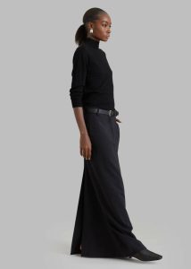 Bottoms The Frankie Shop Malvo Long Pencil Skirt - Black Black Women