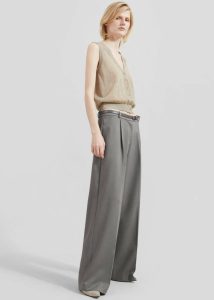 Bottoms The Frankie Shop Maya Trousers - Grey Grey Women - Image 3