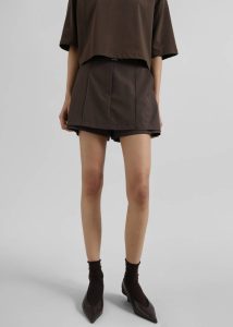 Bottoms The Frankie Shop Women Brown Hyde Skort - Brown - Image 2