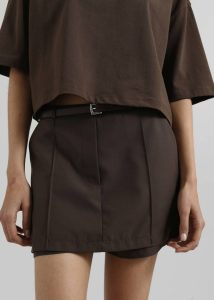 Bottoms The Frankie Shop Women Brown Hyde Skort - Brown - Image 5