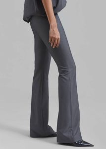 Bottoms The Frankie Shop Women Charley Bootcut Pants - Charcoal Grey - Image 3