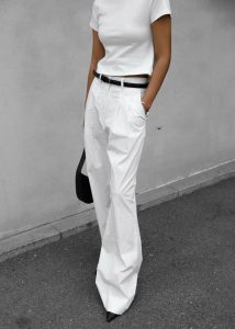 Bottoms The Frankie Shop Women Jayden Wide Pants - White White