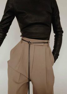 Bottoms Women Bea Suit Pants - Latte Brown The Frankie Shop - Image 3