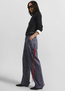 Bottoms Women Darkpark Lisa Chain Adorned Carpenter Denim - Blue Blue The Frankie Shop