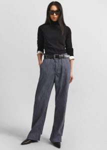 Bottoms Women Darkpark Lisa Chain Adorned Carpenter Denim - Blue Blue The Frankie Shop - Image 3