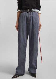 Bottoms Women Darkpark Lisa Chain Adorned Carpenter Denim - Blue Blue The Frankie Shop - Image 5