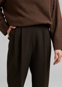 Bottoms Women The Frankie Shop Brown Bea Suit Pants - Dark Espresso - Image 4