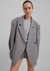 Bottoms Women The Frankie Shop Pia Hot Pants - Grey Grey - Image 4