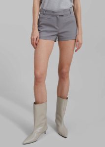 Bottoms Women The Frankie Shop Pia Hot Pants - Grey Grey - Image 5