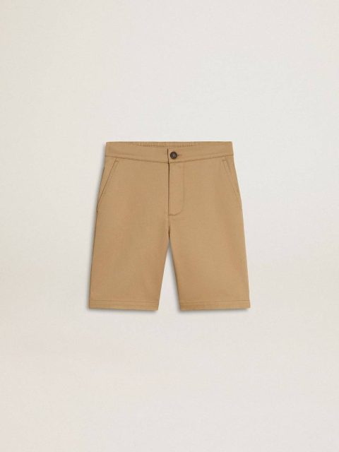 Bottomwear Selection (4-12 Years) Boys' Shorts In Beige Cotton Golden Goose Kids Beige
