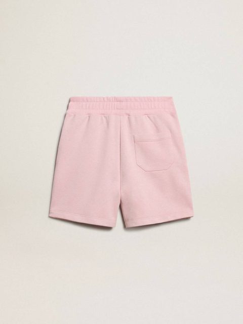 Bottomwear Selection (4-12 Years) Golden Goose Girls’ Shorts In Pink With White Star Pink Kids - Image 5