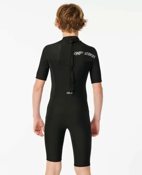 Boys Dawn Patrol Short Sleeve 2Mm Back Zip Springsuit Kids Rip Curl Springsuits - Image 2