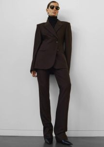 Brown Morrison Long Trousers - Brown The Frankie Shop Women Bottoms - Image 4