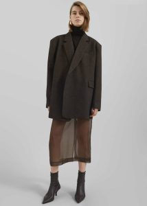 Brown Outerwear The Frankie Shop Sarnia Oversized Blazer - Brown Women - Image 2