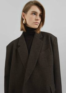Brown Outerwear The Frankie Shop Sarnia Oversized Blazer - Brown Women - Image 3