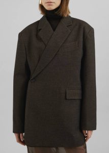 Brown Outerwear The Frankie Shop Sarnia Oversized Blazer - Brown Women - Image 5