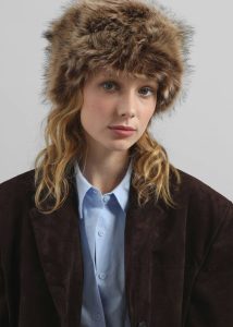 Brown Stowe Faux Fur Hat - Brown The Frankie Shop Women Headwear