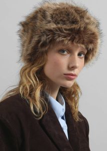 Brown Stowe Faux Fur Hat - Brown The Frankie Shop Women Headwear - Image 3