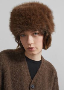 Brown The Frankie Shop Headwear Umea Faux Fur Hat - Brown Women - Image 5