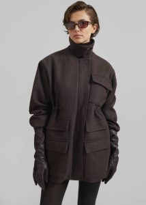 Brown The Frankie Shop Outerwear Amstel Utility Jacket - Brown Women - Image 2