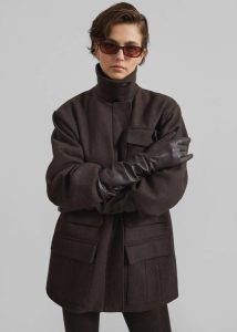 Brown The Frankie Shop Outerwear Amstel Utility Jacket - Brown Women