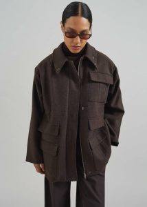 Brown The Frankie Shop Outerwear Amstel Utility Jacket - Brown Women - Image 3
