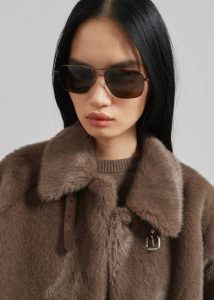 Brown The Frankie Shop Outerwear Senja Faux Fur Jacket - Brown Women - Image 2