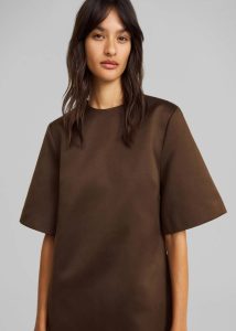 Brown The Frankie Shop Women By Malene Birger Harperz Dress - Dark Mahogany Dresses