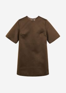 Brown The Frankie Shop Women By Malene Birger Harperz Dress - Dark Mahogany Dresses - Image 4