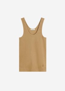 Brown The Frankie Shop Women Tops By Malene Birger Anisa Tank Top - Light Brown - Image 5
