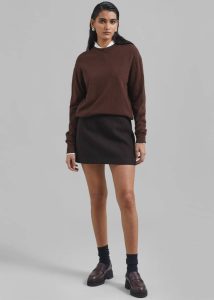 Brown Women The Frankie Shop Bottoms Kerrigan Wool Mini Skirt - Brown