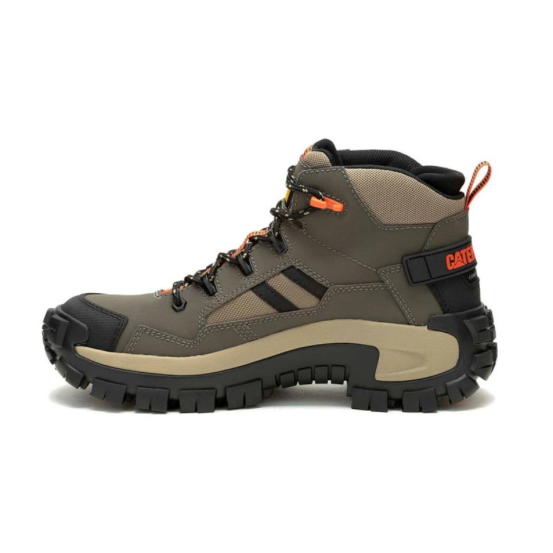Bungee Cord Boots Cat Men Men's Invader Mid Vent Composite Toe Work Boot - Image 4