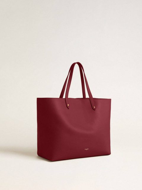 Burgundy Pasadena Bag In Smooth Leather With Gold Logo Golden Goose Women Burgundy Shoulder Bags - Image 2