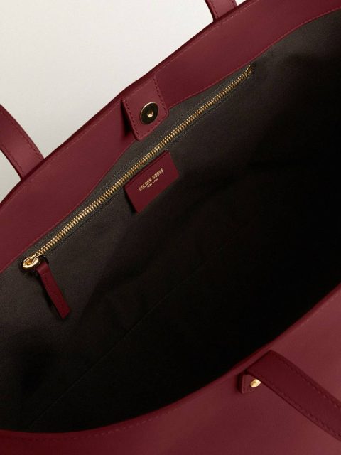 Burgundy Pasadena Bag In Smooth Leather With Gold Logo Golden Goose Women Burgundy Shoulder Bags - Image 4