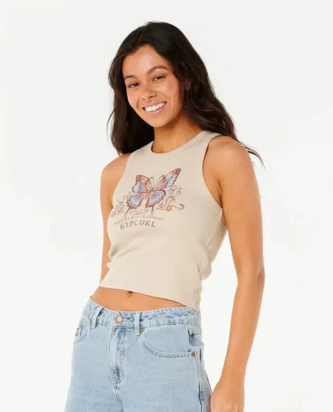Butterfly Rib Tank Rip Curl Tees & Tanks Women - Image 3