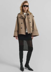 By Malene Birger Alisandra Trench Jacket - Fosil Beige Women The Frankie Shop Outerwear - Image 2