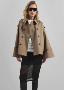 By Malene Birger Alisandra Trench Jacket - Fosil Beige Women The Frankie Shop Outerwear - Image 5