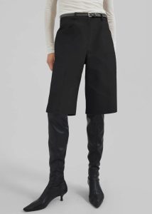 Cairo Bermuda Shorts - Black Women Black The Frankie Shop Bottoms