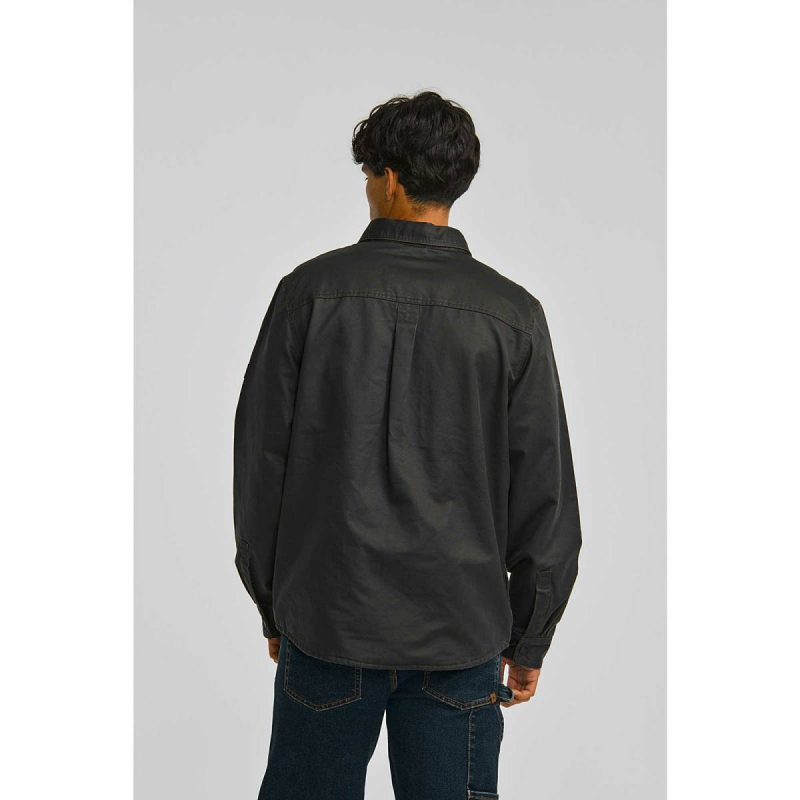 Cat Black Men Tops & Outerwear Men's Waxed Cotton Shirt Jacket - Image 4