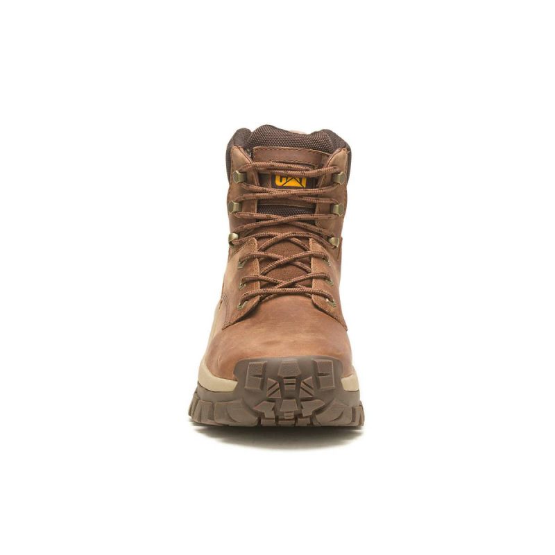 Cat Boots Men's Invader Hi Steel Toe Work Boot Men Mushroom - Image 3