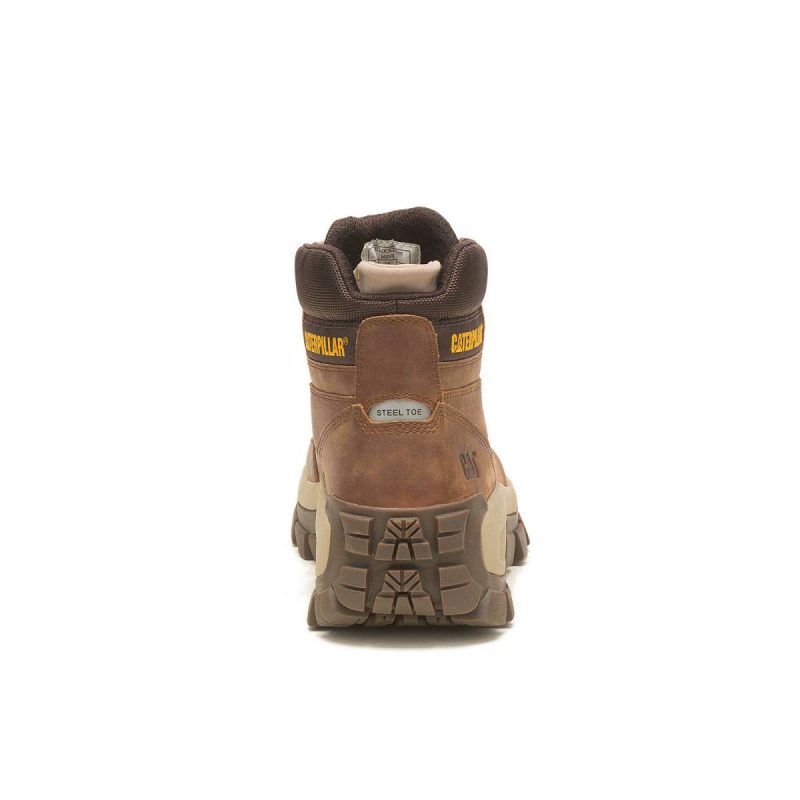 Cat Boots Men's Invader Hi Steel Toe Work Boot Men Mushroom - Image 5