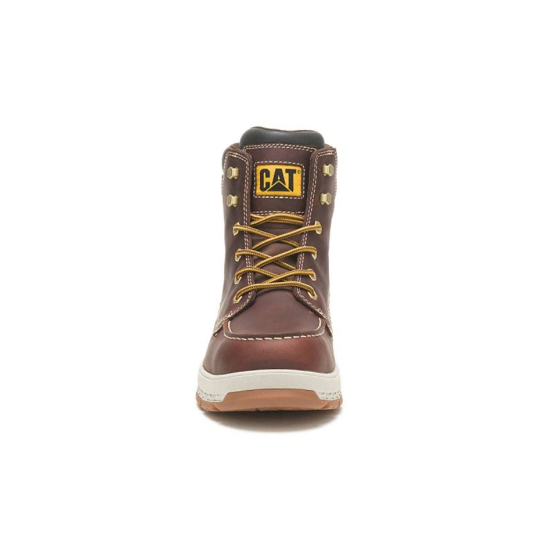 Cat Friar Brown Boots Men's Impact Waterproof Carbon Composite Toe Work Boot Men - Image 4