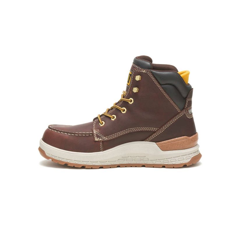 Cat Friar Brown Boots Men's Impact Waterproof Carbon Composite Toe Work Boot Men - Image 5