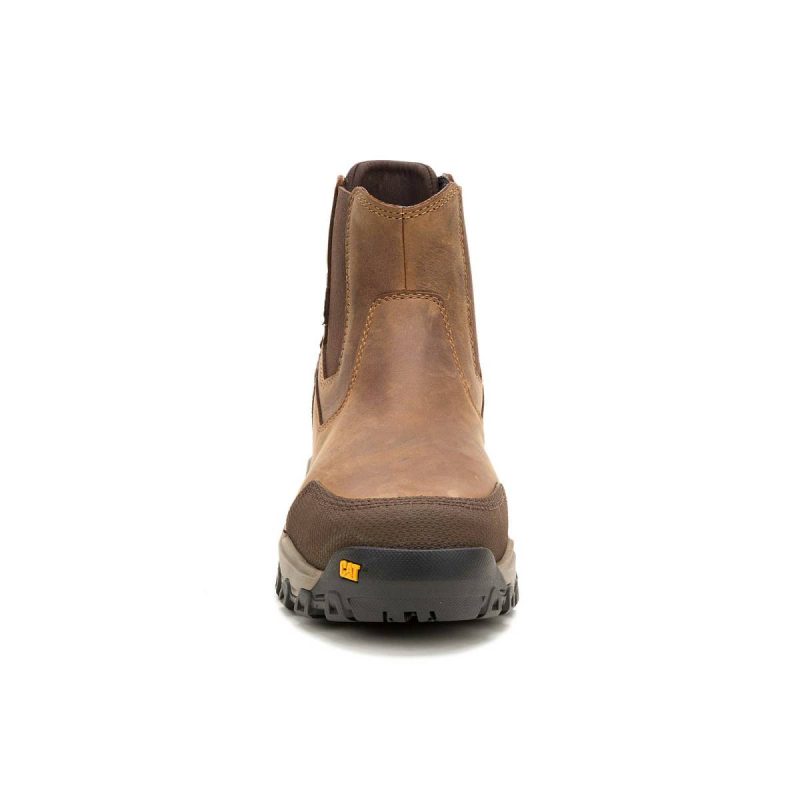 Cat Men Bison Boots Men's Threshold Rebound Chelsea Waterproof Steel Toe Work Boot - Image 3