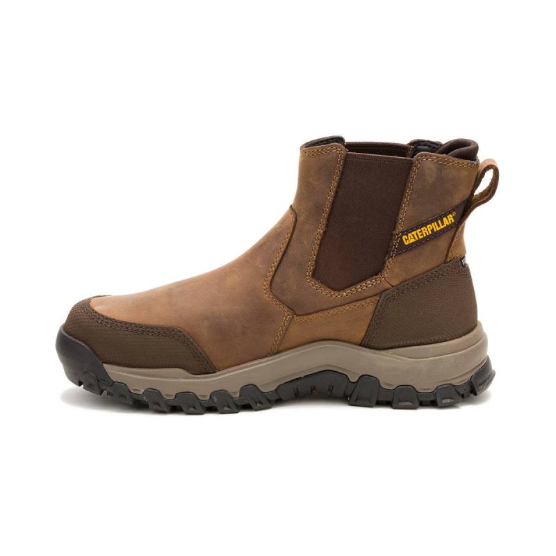 Cat Men Bison Boots Men's Threshold Rebound Chelsea Waterproof Steel Toe Work Boot - Image 4