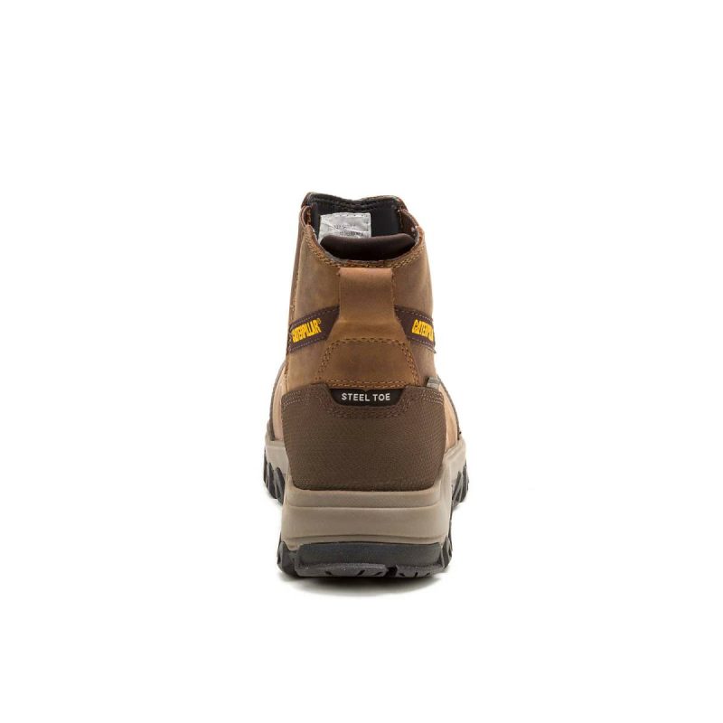 Cat Men Bison Boots Men's Threshold Rebound Chelsea Waterproof Steel Toe Work Boot - Image 5