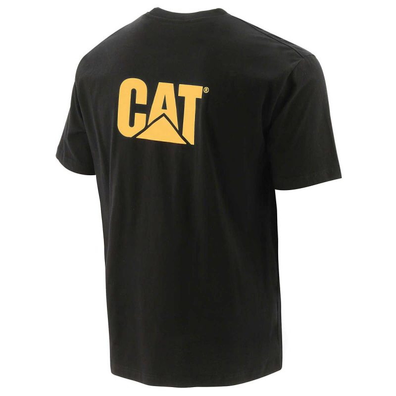 Cat Men Black Tops & Outerwear Men's Trademark Pocket Tee - Image 4